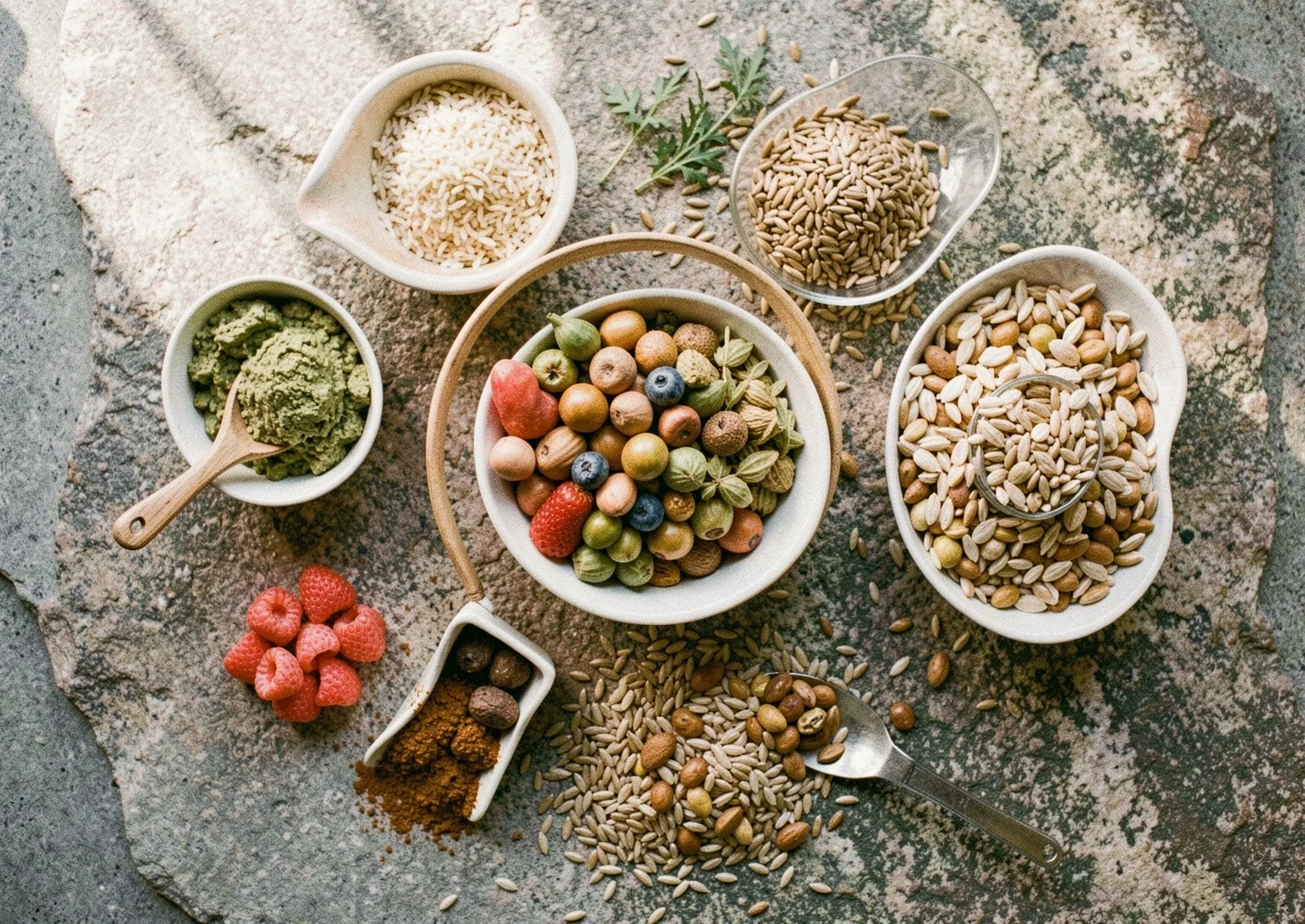 Raw nutrition components